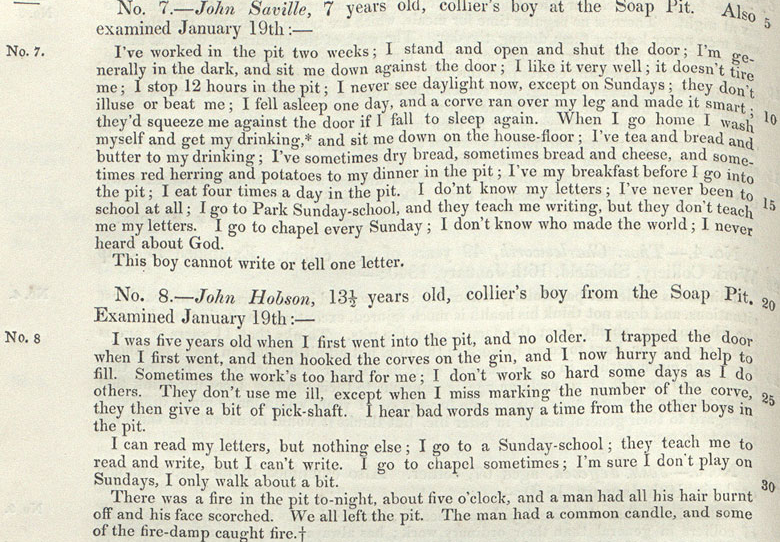 National Archive report document excerpt